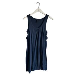 Marc by Marc Jacobs VTG Y2K Navy Blue Bubble Hem Mini Dress Pima Cotton S